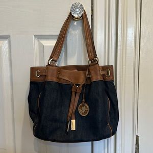 Michael Kors - Denim & Leather 2 Strap Tote